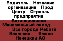 Водитель › Название организации ­ Прод Центр › Отрасль предприятия ­ Автоперевозки › Минимальный оклад ­ 20 000 - Все города Работа » Вакансии   . Ямало-Ненецкий АО,Муравленко г.